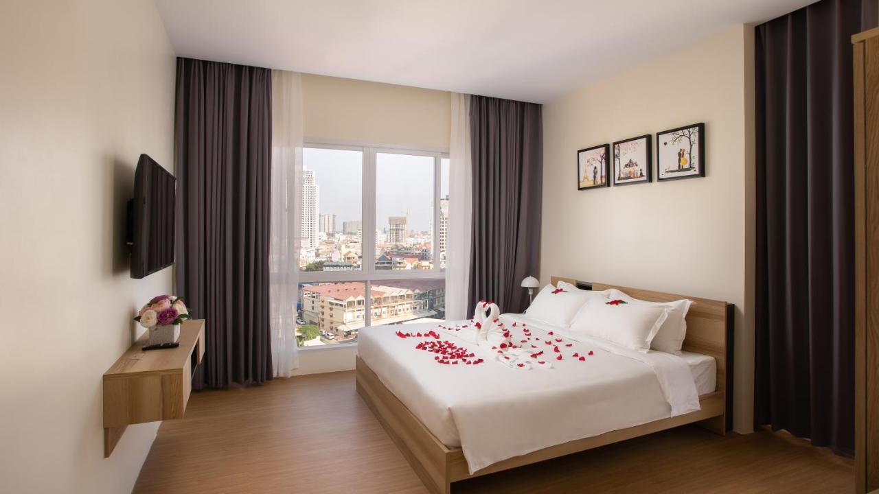 Tk View Hotel & Apartment Phnom Penh Exterior foto